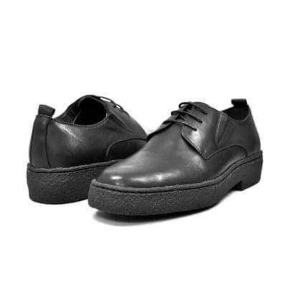British Walkers Playboy Low Men's Black Leather Oxfords